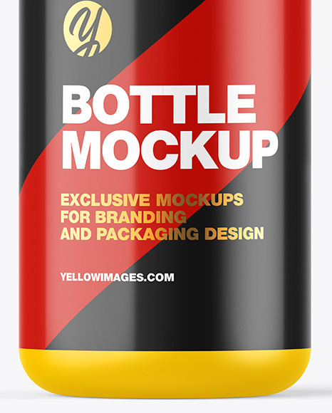 Matte Bottle w/ Open Pump Mockup