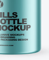 Matte Metallic Pills Bottle Mockup