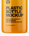 Glossy Cosmetic Bottle with Pump Mockup