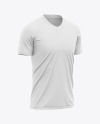 Men’s Raglan Soccer Jersey Mockup - Front Half-Side View