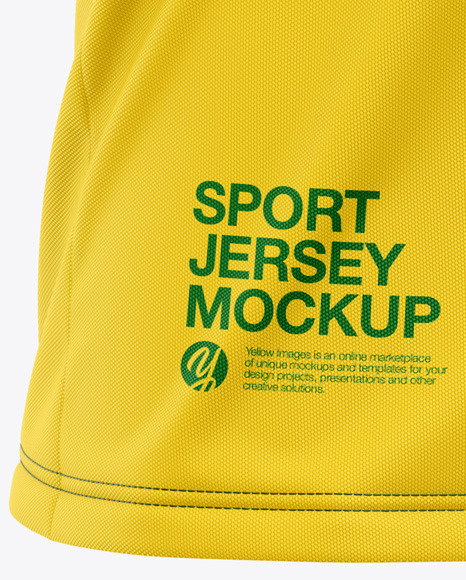 Men’s Raglan Soccer Jersey Mockup - Front Half-Side View