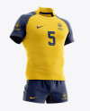 Men’s Full Rugby Kit HQ Mockup - Half Side View