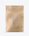 Kraft Stand-up Bag Mockup - Front View