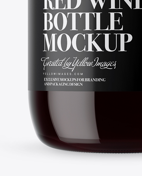 3L Clear Glass Red Wine Bottle With Handle &amp; Clamp Lid Mockup