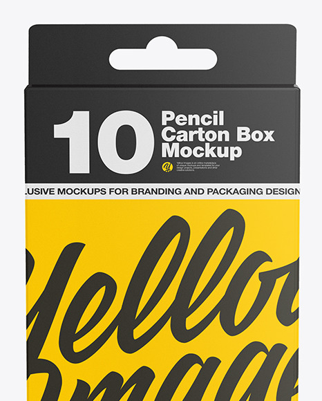 Pencil Box Mockup