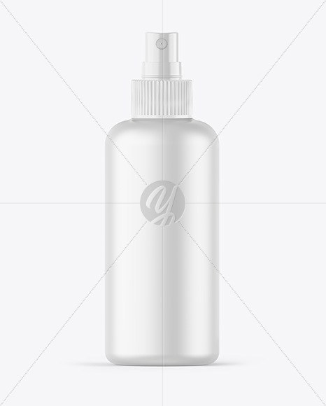 Matte Spray Bottle Mockup