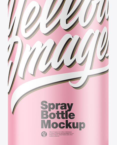 Matte Spray Bottle Mockup