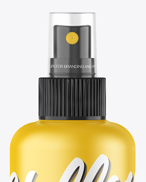 Matte Spray Bottle Mockup