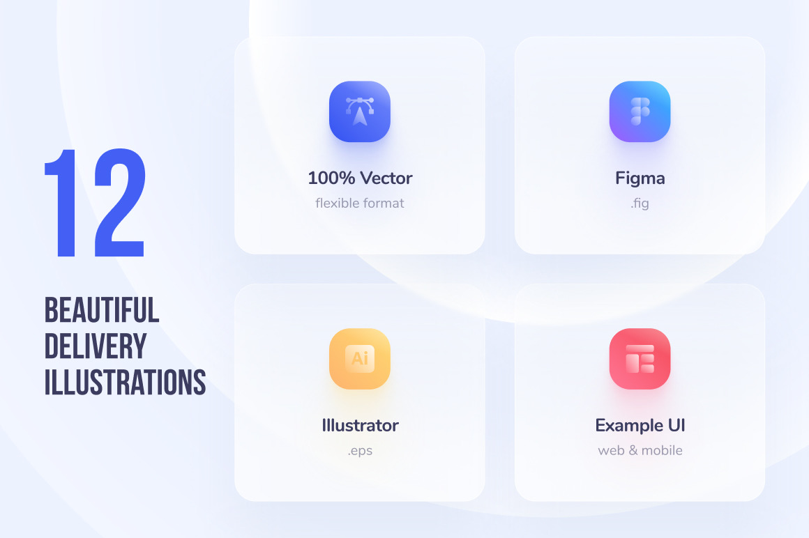 Delivery Illustration Pack / Web & Mobile - UI Kit Delivery Illustration Pack / Web & Mobile - UI Kit