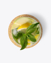 Mojito Cocktail w/ Coaster Mockup