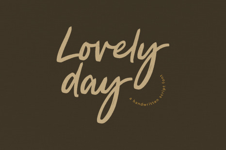 Lovely Day Script Handwritten Font - Advertising font