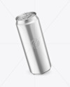 500ml Matte Metallic Drink Can Mockup