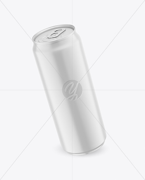 500ml Matte Drink Can Mockup