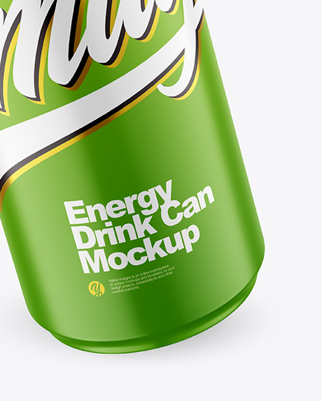 500ml Matte Drink Can Mockup