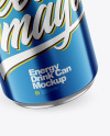 250ml Metallic Drink Can Mockup