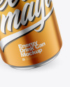 250ml Matte Metallic Drink Can Mockup