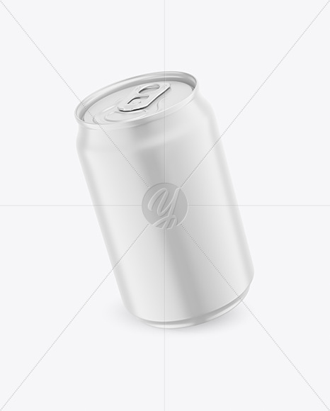 250ml Matte Drink Can Mockup