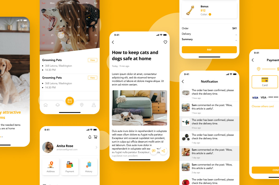 Pedoz - Pet Service App UI Kit Pedoz - Pet Service App UI Kit