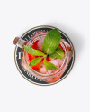 Strawberry Cocktail w/ Coaster Mockup