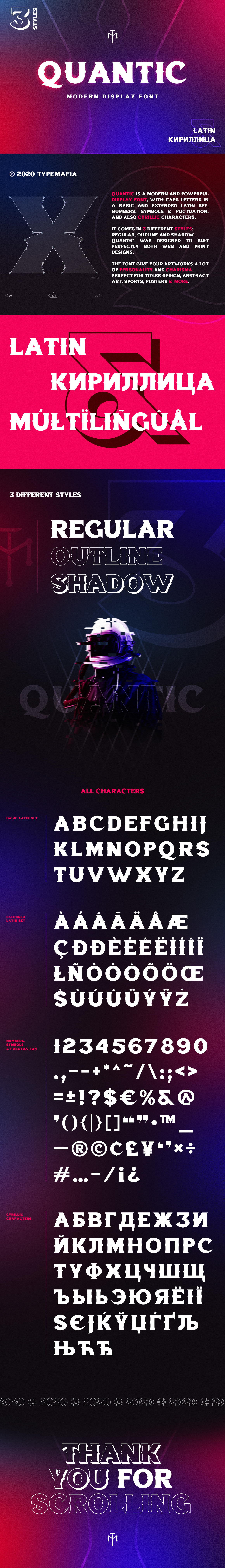 Quantic - Modern Display Font Quantic - Modern Display Font