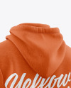 Melange Hoodie Mockup - Back Half Side View