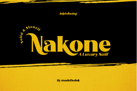 Nakone - Bold Serif - Rough