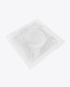 Matte Condom Packaging Mockup - Half Side View