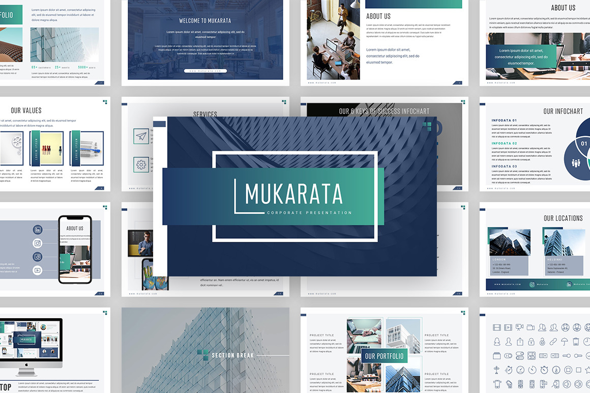 Mukarata - Modern Company Presentation Template