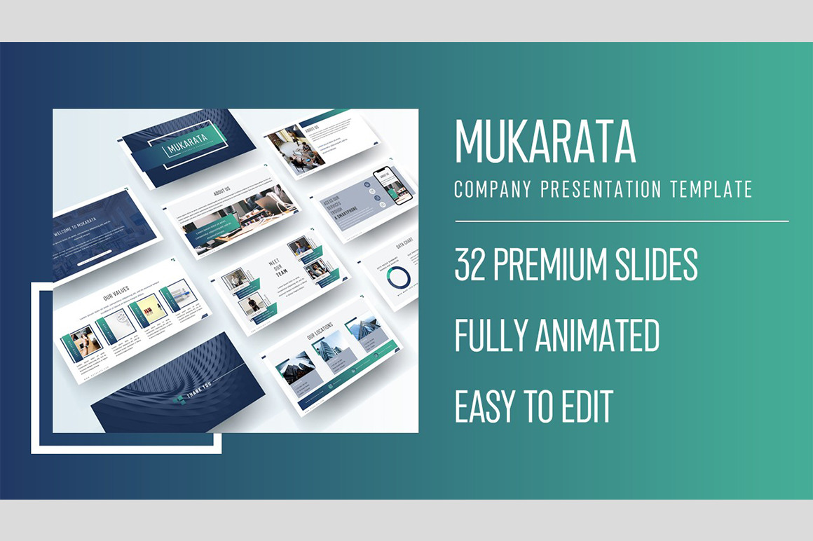 Mukarata - Modern Company Presentation Template Mukarata - Modern Company Presentation Template