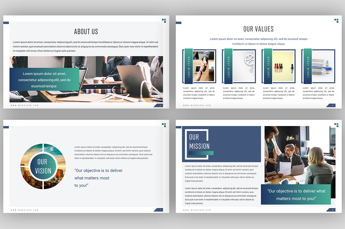 Mukarata - Modern Company Presentation Template Mukarata - Modern Company Presentation Template