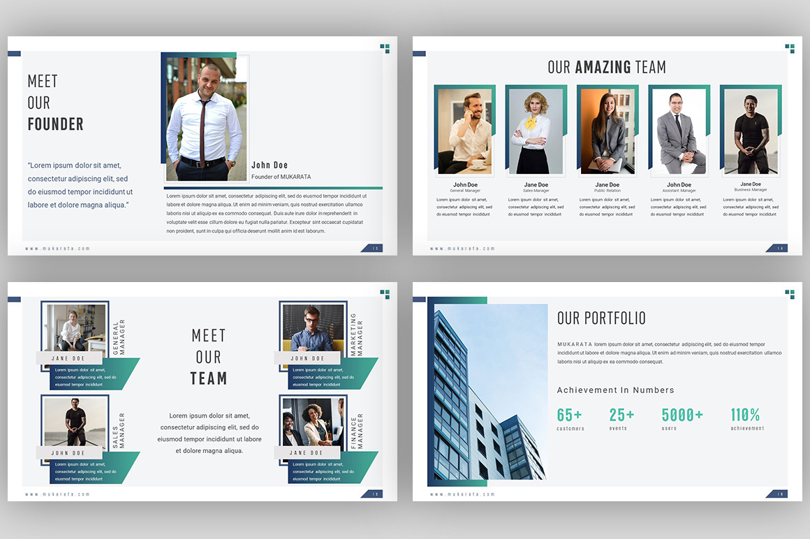 Mukarata - Modern Company Presentation Template Mukarata - Modern Company Presentation Template