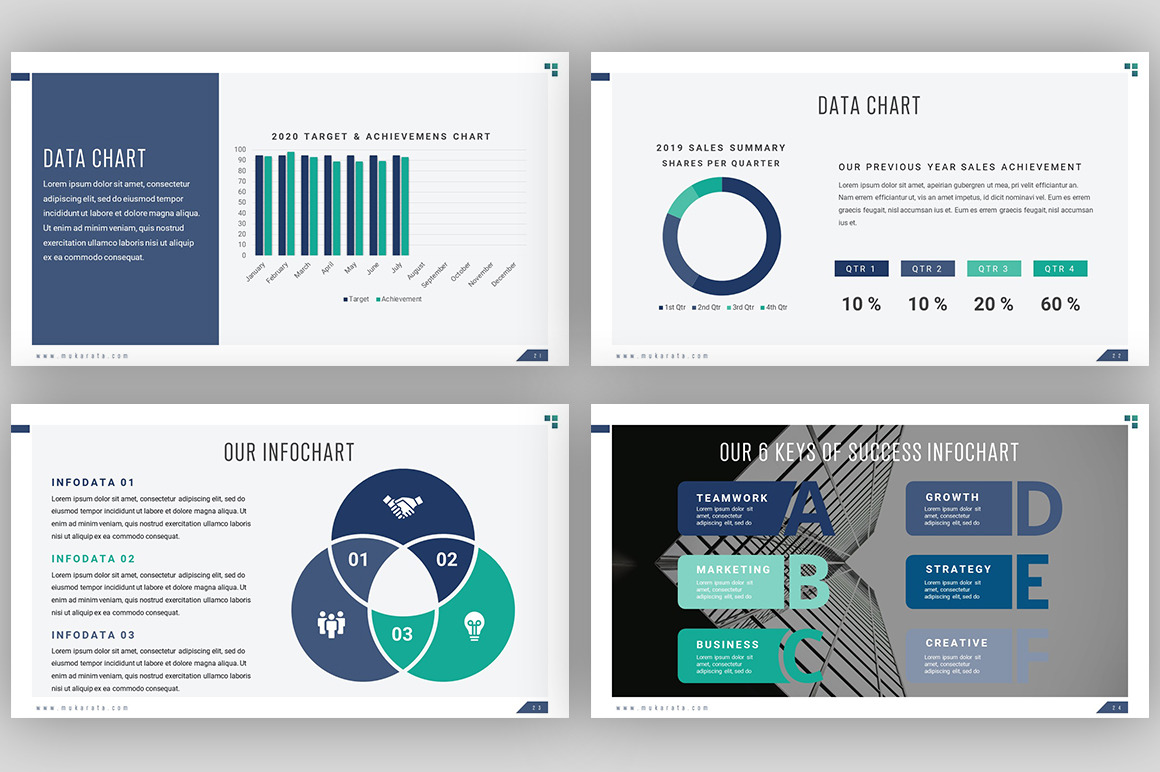 Mukarata - Modern Company Presentation Template on Yellow Images ...