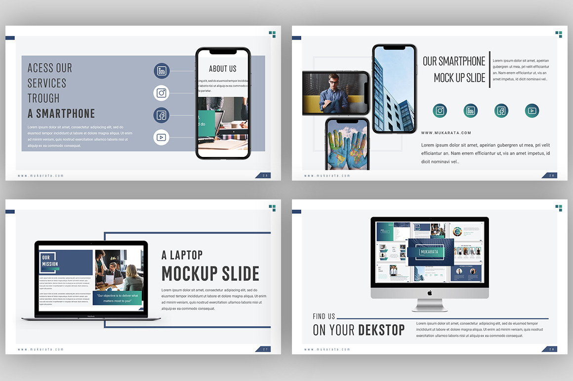 Mukarata - Modern Company Presentation Template Mukarata - Modern Company Presentation Template