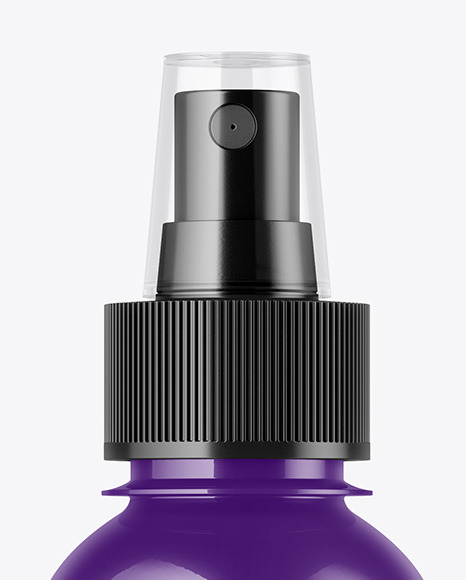 Glossy Spray Bottle Mockup