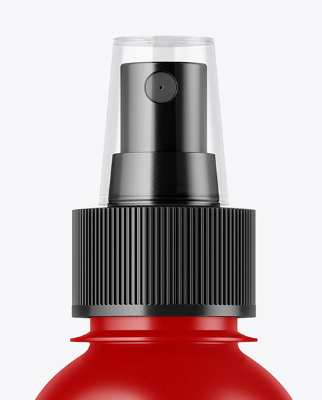 Matte Spray Bottle Mockup