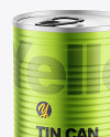 Matte Metallic Tin Can Mockup