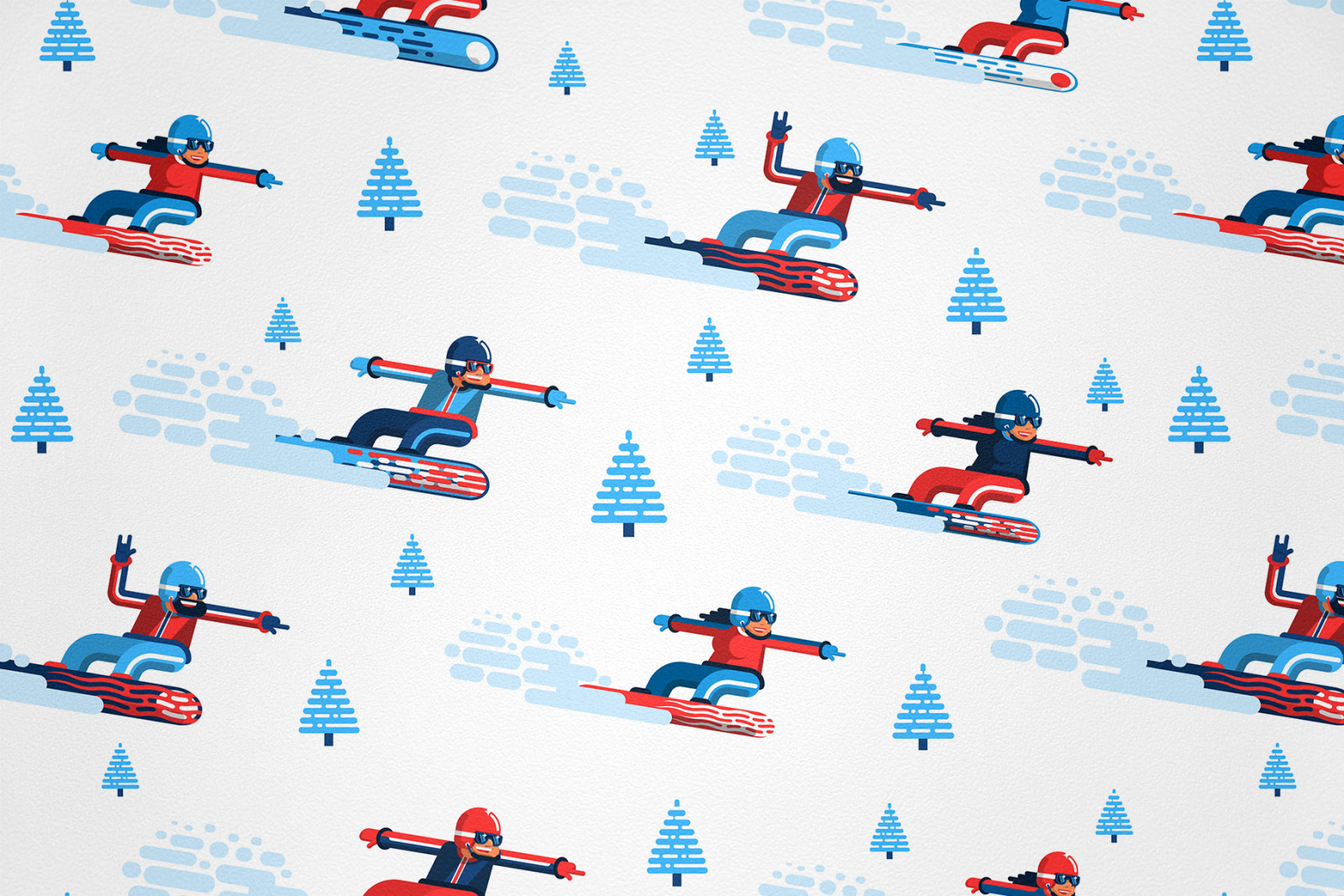 Snowboarding People Snowboarding People