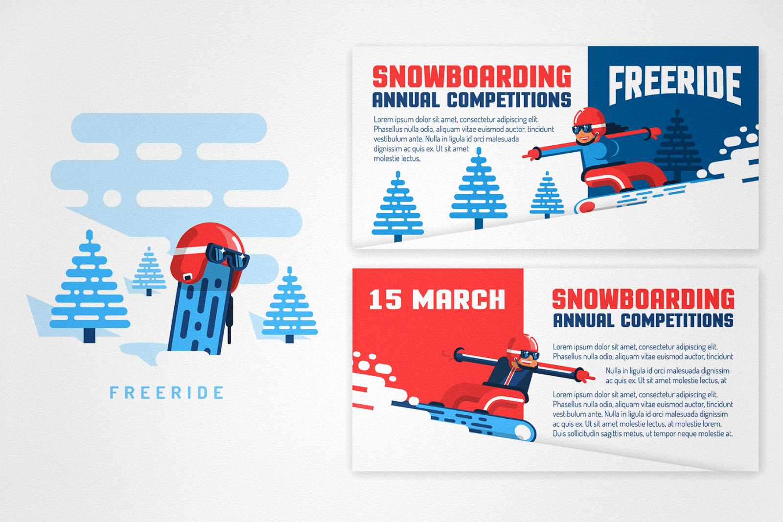 Snowboarding People Snowboarding People