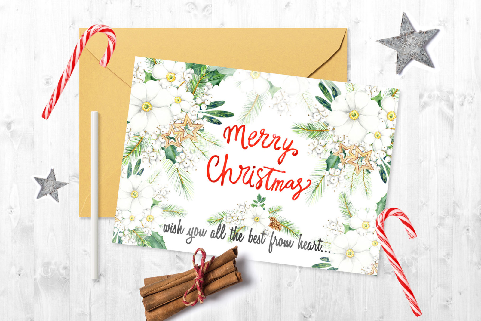 Merry Christmas watercolor collection Merry Christmas watercolor collection