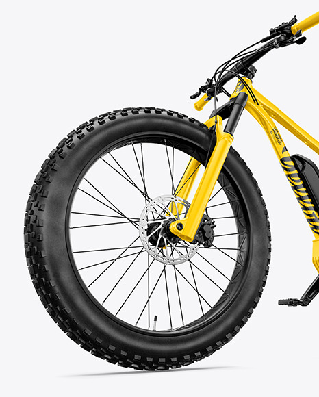 Fat Bike Mockup - Left Half Side View