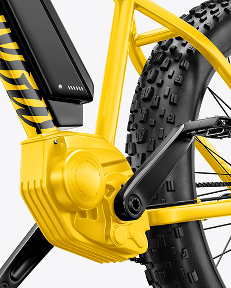 Fat Bike Mockup - Left Half Side View