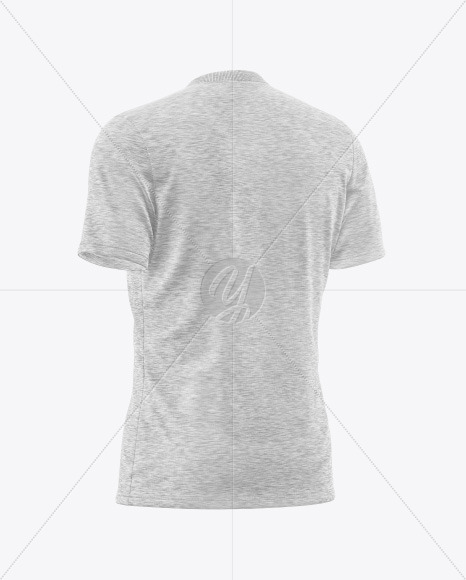 Melange Men’s V-Neck T-Shirt Mockup