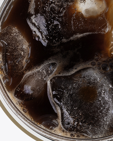 Cold Brew Coffee w/ Lemon w/ Coaster Mockup