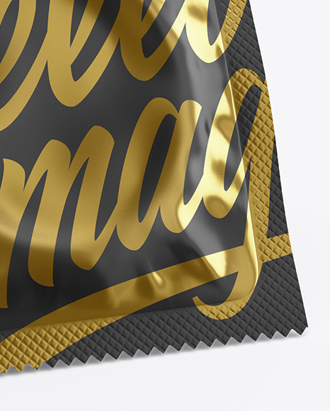 Matte Condom Packaging Mockup