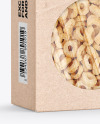 Kraft Paper Box with Breakfast Cereal Mockup