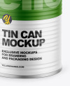 Tin Can w/ Matte Finish Mockup