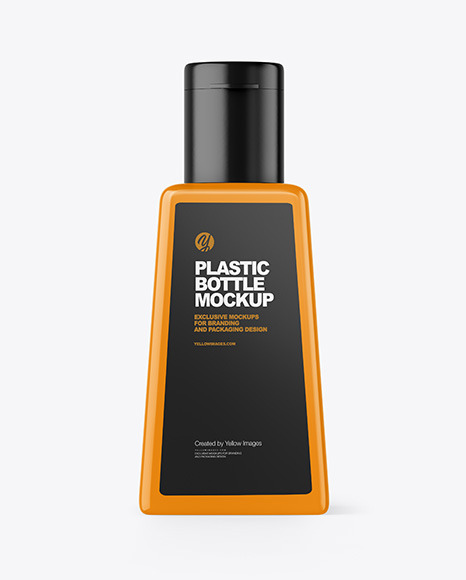 Glossy Plastic Bottle Mockup