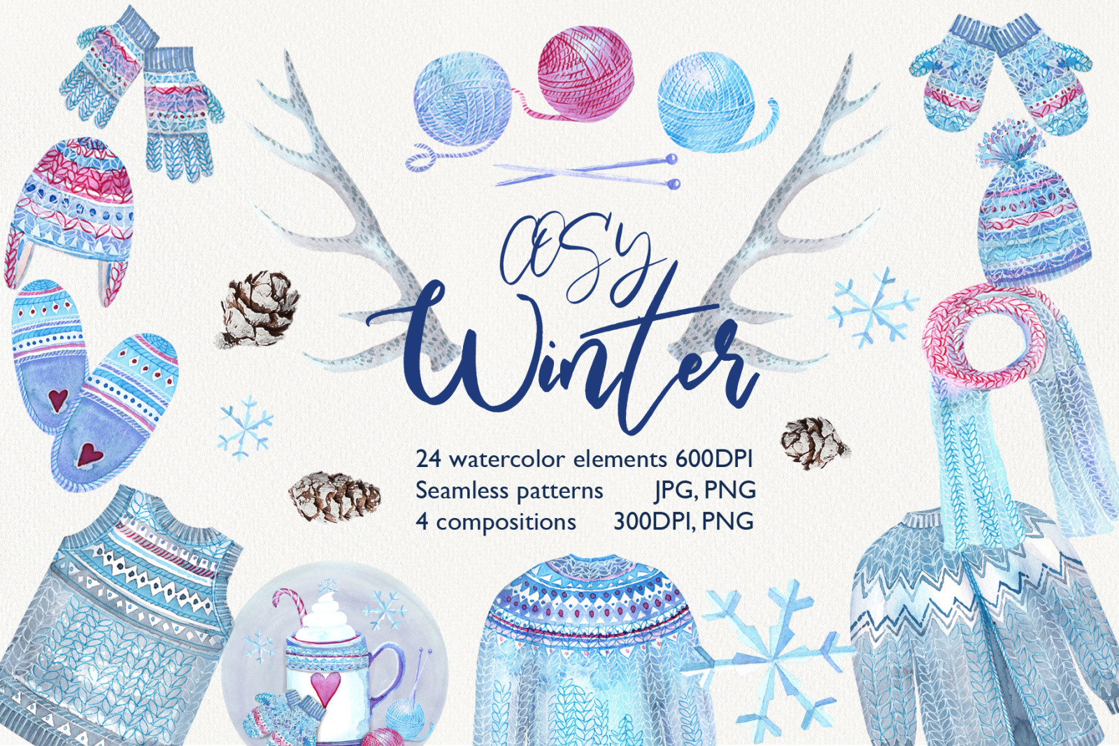 Watercolor Cosy Winter