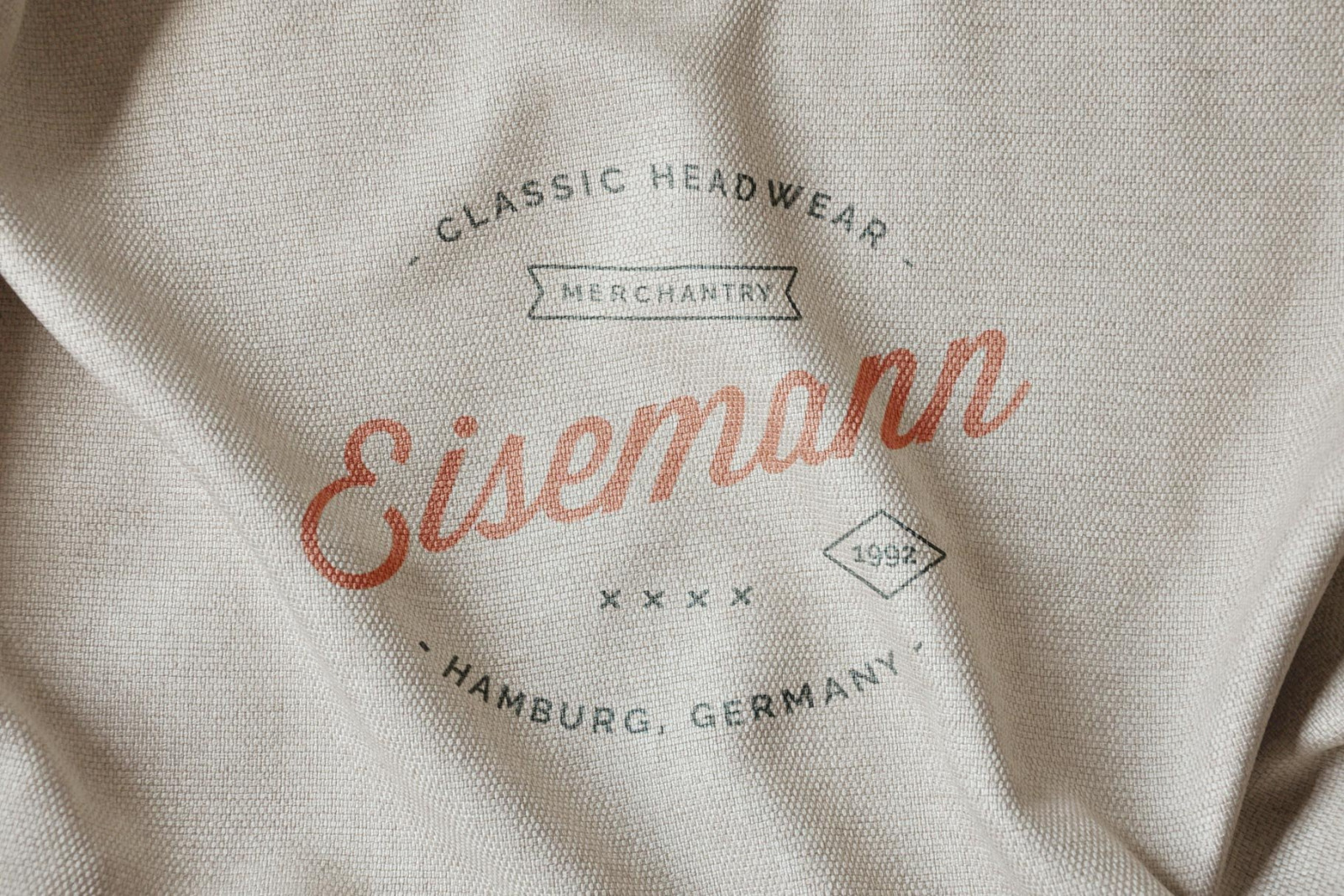 Fabric Print Effect Logo Mockup Fabric Print Effect Logo Mockup