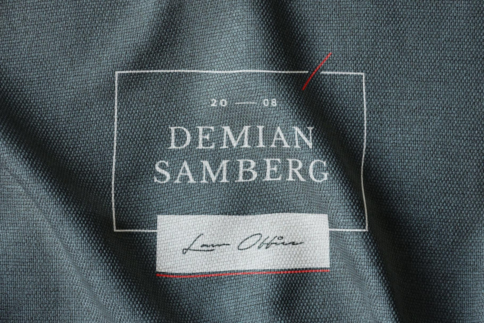 Fabric Print Effect Logo Mockup Fabric Print Effect Logo Mockup